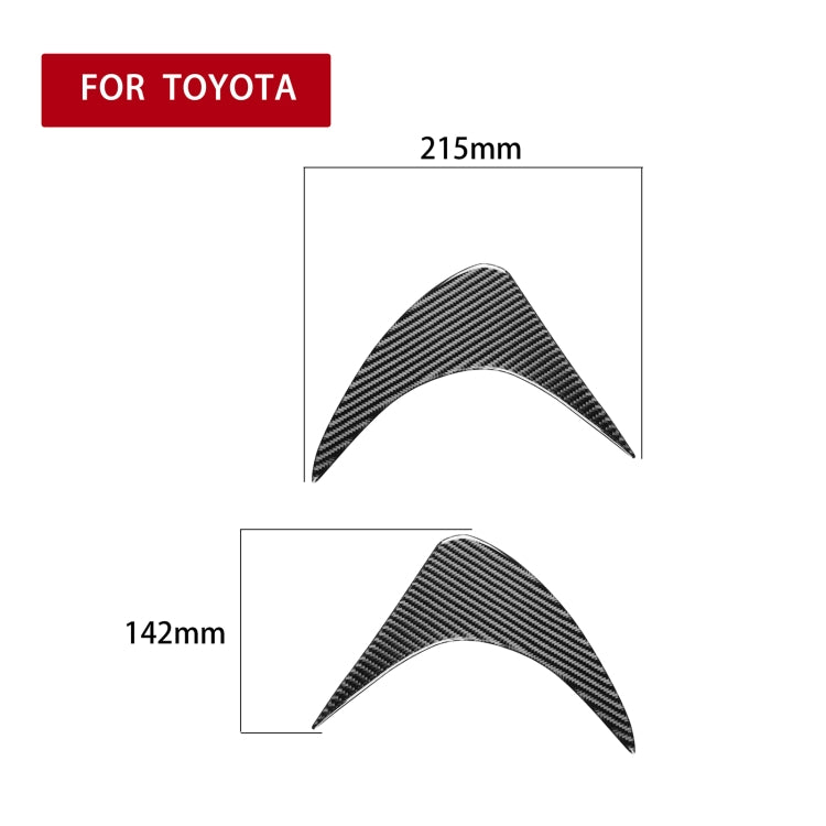 2 PCS / Set Carbon Fiber Car Front Lamp Eyebrow Decorative Sticker for Toyota GT86 / Subaru BRZ 2012-2016, Drop Glue Version, For Toyota GT86 2012-2016,Front - HoMEdemic™ 