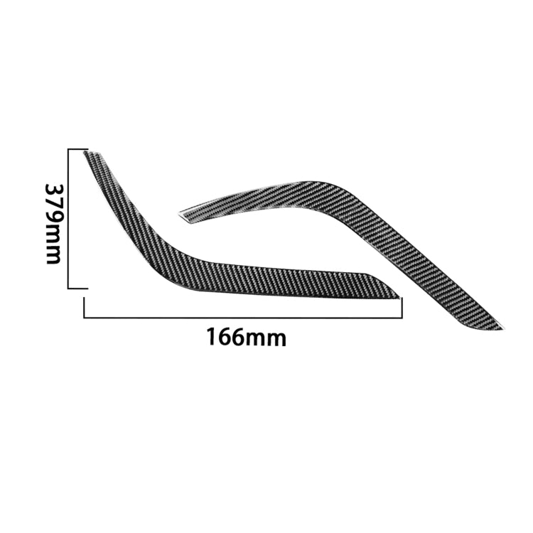 2 PCS / Set Carbon Fiber Car Headlight Eyebrow Decorative Sticker for Toyota Tundra 2014-2018, Left Right Driving, Headlight Eyebrow - HoMEdemic™ 