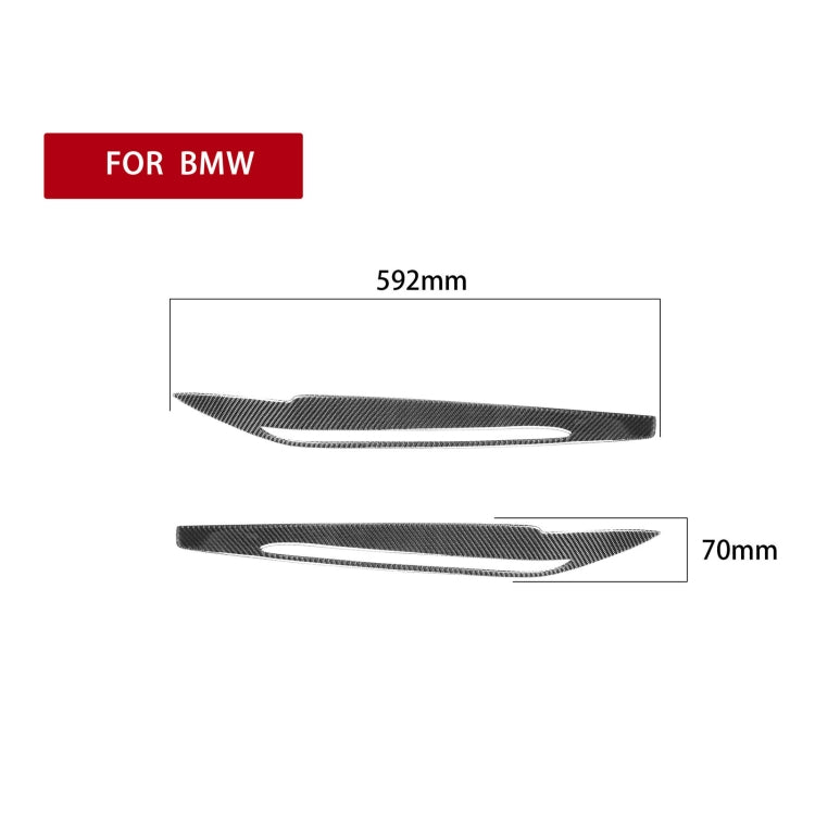 2 PCS / Set Carbon Fiber Car Lamp Eyebrow Decorative Sticker for BMW X5 / F15 2014-2018, Drop Glue Version, For BMW X5 / F15 2014-2018 - HoMEdemic™ 