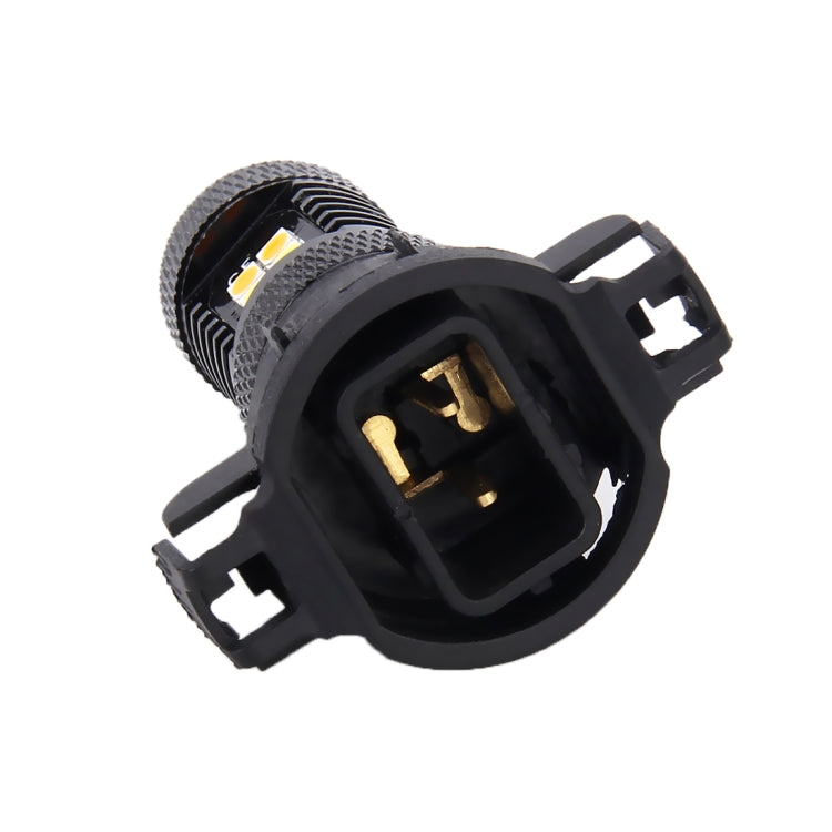 2 PCS Super Bright PSX24W DC 12V 5W 350LM Auto Car Fog Light with 16 SMD-3030 LED Bulbs Lamp, White + Yellow Light, PSX24W - HoMEdemic™ 