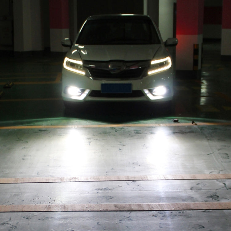 2 PCS Super Bright PSX24W DC 12V 5W 350LM Auto Car Fog Light with 16 SMD-3030 LED Bulbs Lamp, White + Yellow Light, PSX24W - HoMEdemic™ 