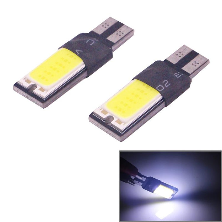 2 PCS T10 3W 160-180LM 2 LED Ice Blue COB LED Decode Car Clearance Lights Lamp, DC12V, COB LEDs, 2 LED COB LEDs - HoMEdemic™ 