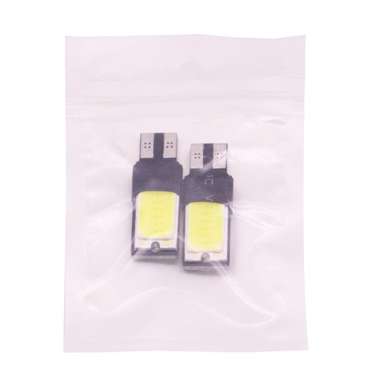 2 PCS T10 3W 160-180LM 2 LED Ice Blue COB LED Decode Car Clearance Lights Lamp, DC12V, COB LEDs, 2 LED COB LEDs - HoMEdemic™ 