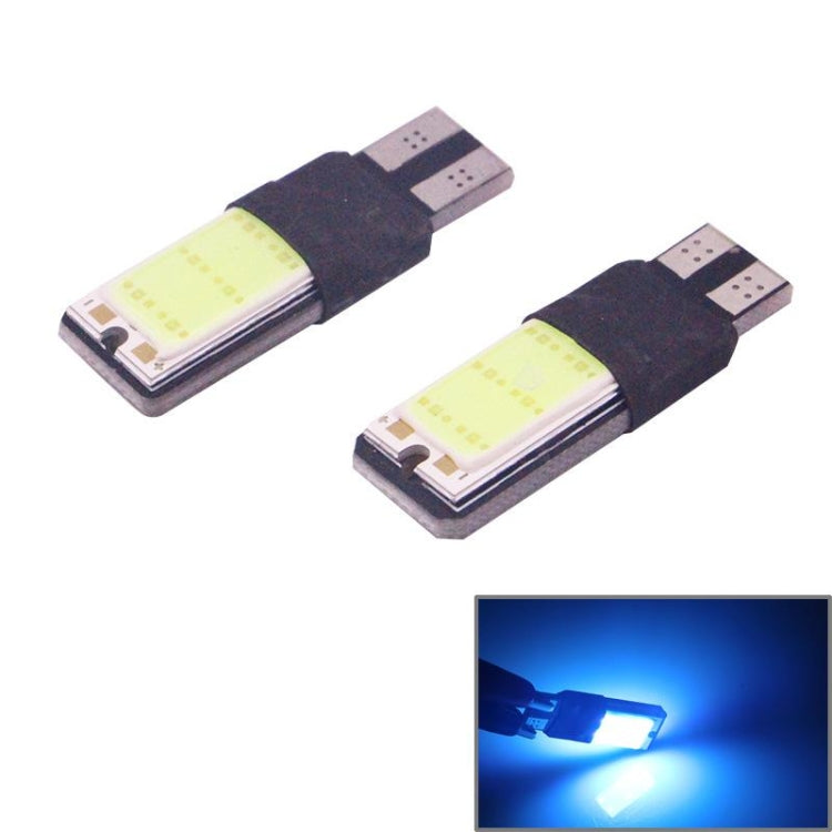 2 PCS T10 3W 160-180LM 2 LED Ice Blue COB LED Decode Car Clearance Lights Lamp, DC12V, COB LEDs, 2 LED COB LEDs - HoMEdemic™ 