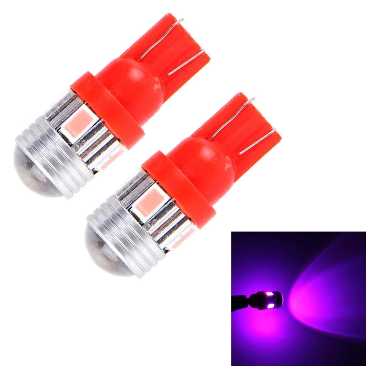 2 PCS T10 3W 6 LED SMD 5630 Pink Light Clearance Light.DC 12V., 6 LED SMD 5630 - HoMEdemic™ 