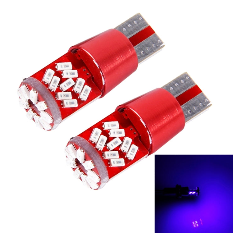 2 PCS T10 5W 27 SMD-3014 LEDs Car Clearance Light Lamp, DC 12V, 27 SMD-3014 LEDs, T10+5W Blue Light - HoMEdemic™ 