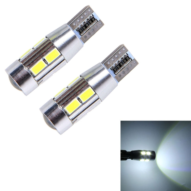 2 PCS T10 6W 10 SMD 5630 LED Error-Free Canbus Car Clearance Lights Lamp, DC 12V, 5630-10smd LED, 10 SMD 5630 LEDs - HoMEdemic™ 