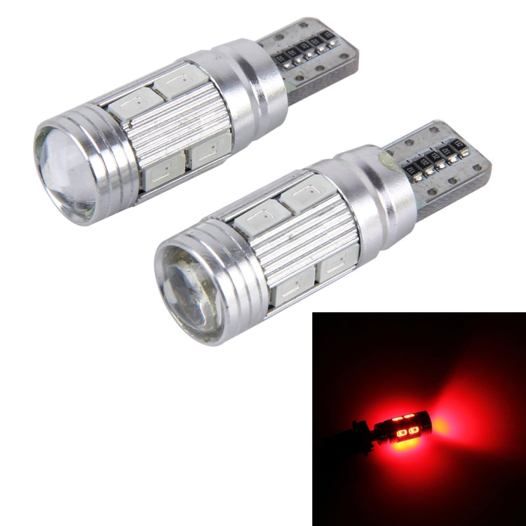2 PCS T10 6W 10 SMD 5630 LED Error-Free Canbus Car Clearance Lights Lamp, DC 12V, 5630-10smd LED, 10 SMD 5630 LEDs - HoMEdemic™ 
