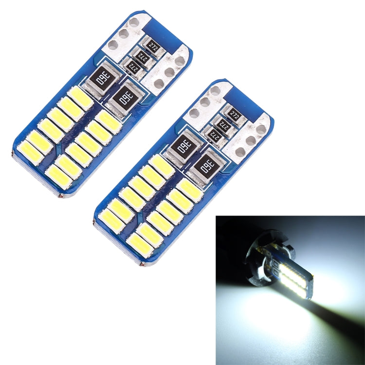 2 PCS T10 / W5W / 168 / 194 DC12V 1.4W 6000K 90LM 12LEDs SMD-3014 Car Reading Lamp Clearance Light, with Decoder, T10 / W5W / 168 / 194(90LM) - HoMEdemic™ 