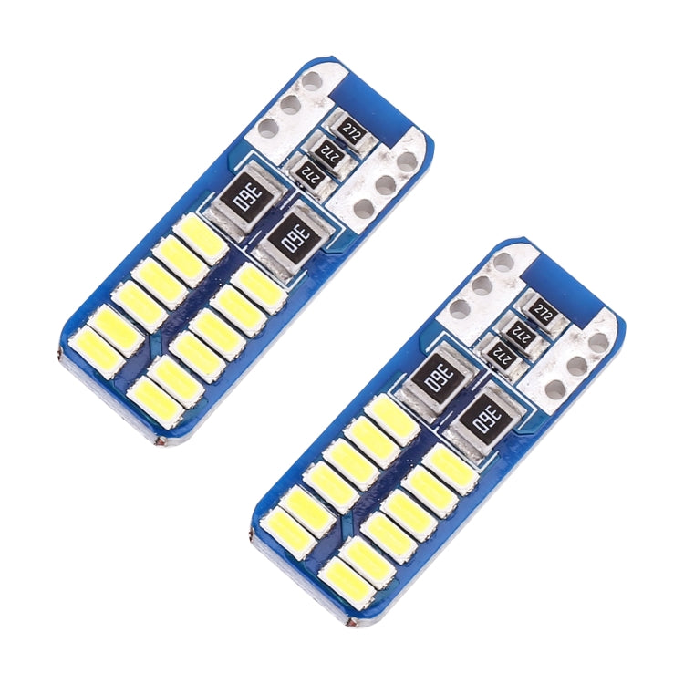 2 PCS T10 / W5W / 168 / 194 DC12V 1.4W 6000K 90LM 12LEDs SMD-3014 Car Reading Lamp Clearance Light, with Decoder, T10 / W5W / 168 / 194(90LM) - HoMEdemic™ 