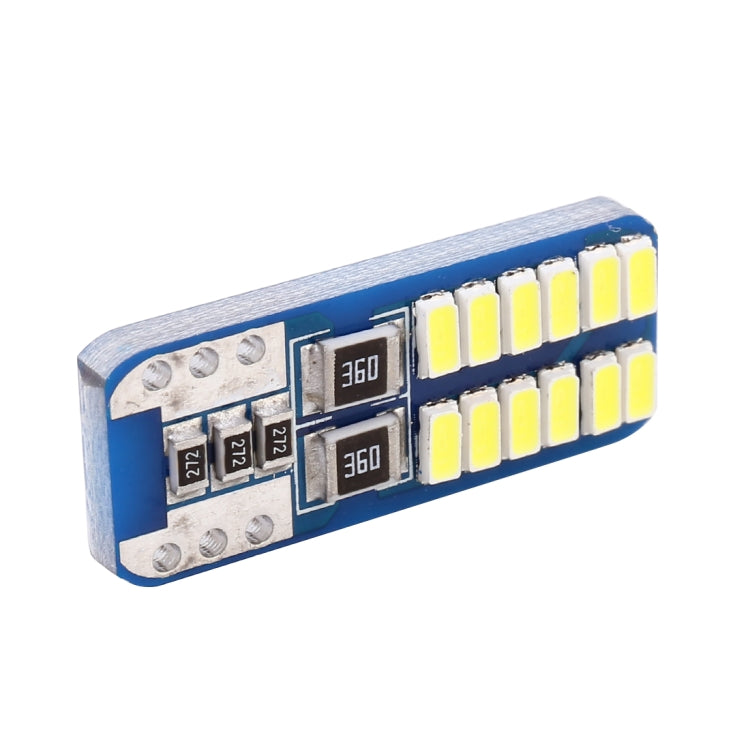 2 PCS T10 / W5W / 168 / 194 DC12V 1.4W 6000K 90LM 12LEDs SMD-3014 Car Reading Lamp Clearance Light, with Decoder, T10 / W5W / 168 / 194(90LM) - HoMEdemic™ 
