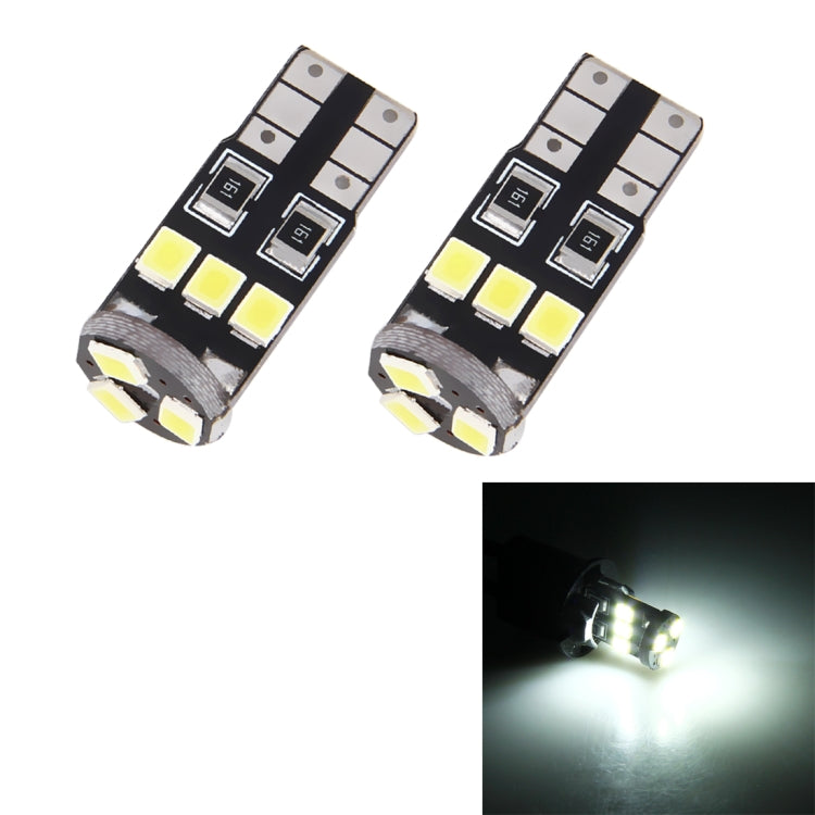 2 PCS T10/W5W/194/501 1.5W 90LM 6000K 9 SMD-3528 LED Bulbs Car Reading Lamp Clearance Light with Decoder, DC 12V, 2 PCS 9 SMD-3528 LED Bulbs - HoMEdemic™ 