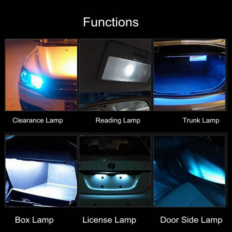 2 PCS T10/W5W/194/501 4W 280LM 6000K 12 SMD-2835 LED Bulbs Car Reading Lamp Clearance Light with Decoder, DC 12V, 2 PCS T10/W5W/194/501 - HoMEdemic™ 
