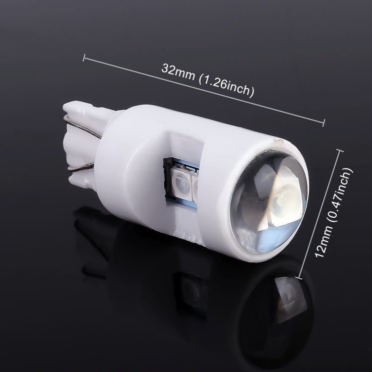 2 PCS T10 / W5W / 194 DC 12V 1.2W 6LEDs SMD-3030 Car Reading Lamp Clearance Light, with Projector Lens Light - HoMEdemic™ 