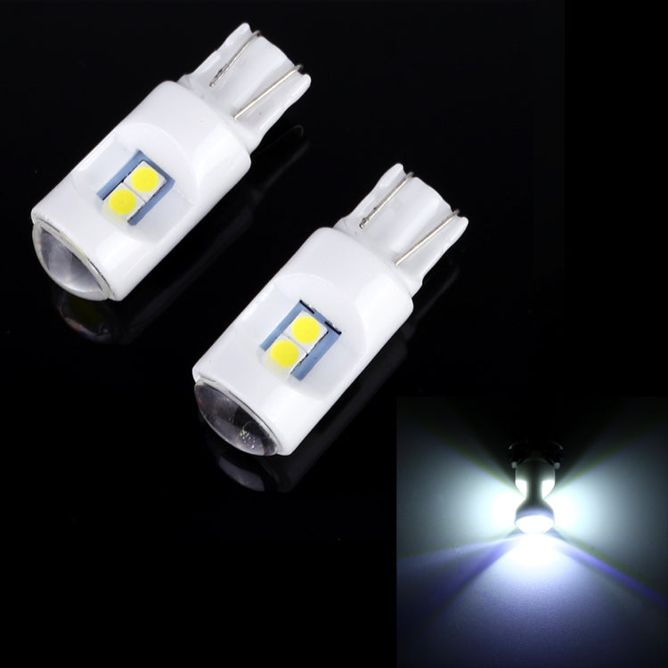2 PCS T10 / W5W / 194 DC 12V 1.2W 6LEDs SMD-3030 Car Reading Lamp Clearance Light, with Projector Lens Light - HoMEdemic™ 