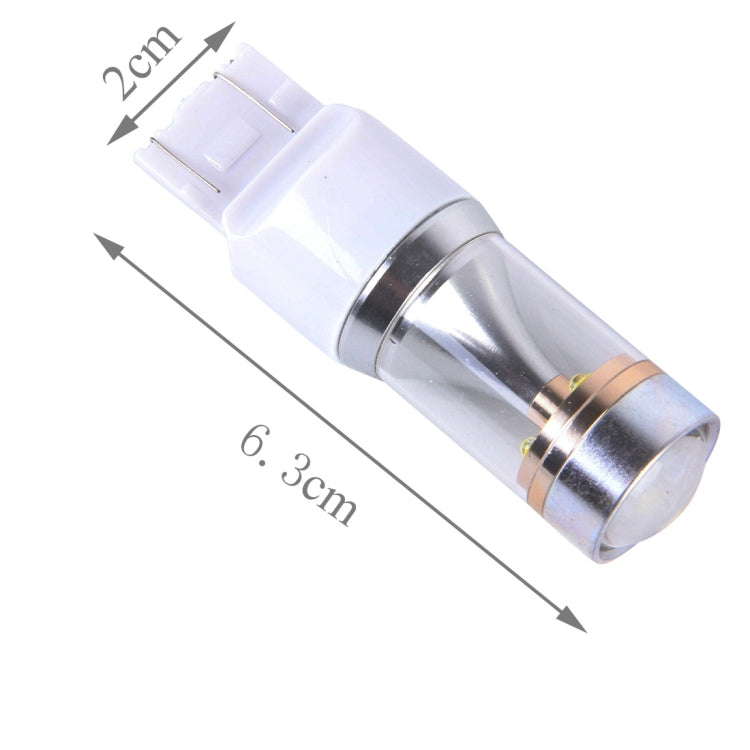 2 PCS T20/7443 350 LM 6000K Dual Wires 30W White Light 6 LED CREE Canbus Car Brake Light Bulb, DC 12V, T20 - HoMEdemic™ 