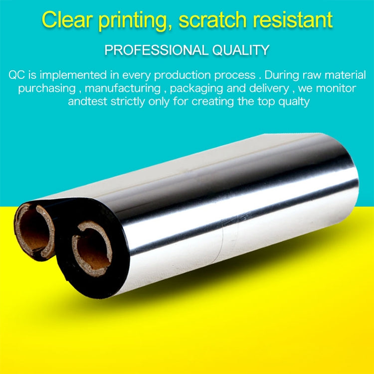 2 PCS Wax-based Printer Coated Paper Barcode Ribbon, Size: 5cmx300m, Size: 5cmx300m - HoMEdemic™ 
