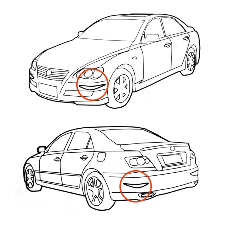 2 PCS YI-237 Universal Car Body Bumper Guard Protector Sticker Turning Guard/Car Crash Bar Bumper Strips /Car Crash Strips/Anti-rub Strips/Anti-rub Bar, Bumper Guard - HoMEdemic™ 