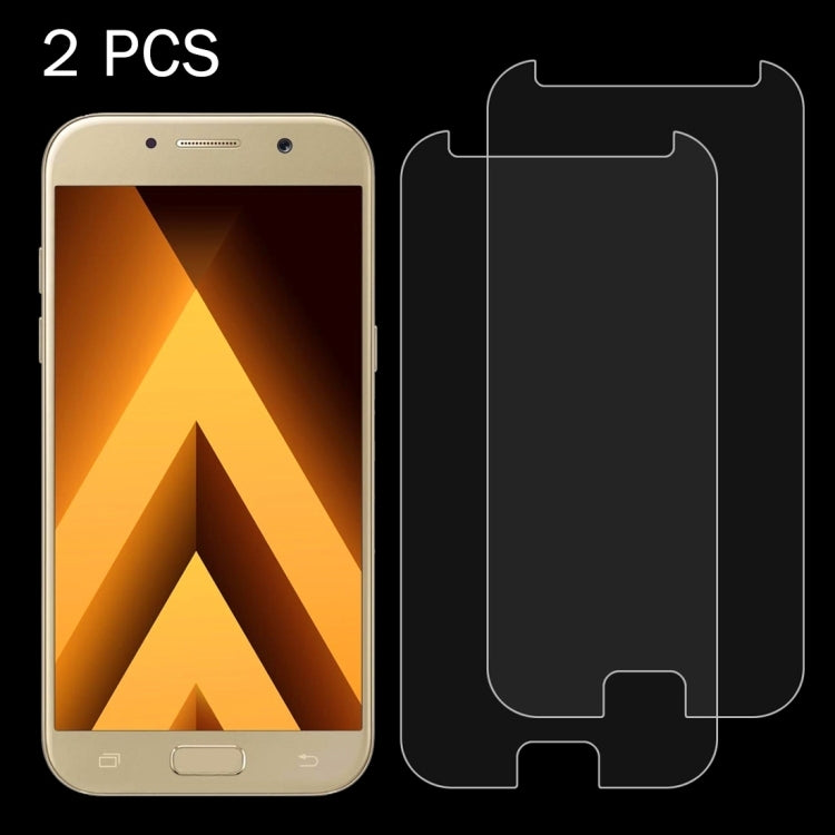 2 PCS for Galaxy A5 (2017) / A520 0.26mm 9H Surface Hardness 2.5D Explosion-proof Tempered Glass Non-full Screen Film, For Galaxy A5 (2017) / A520 - HoMEdemic™ 