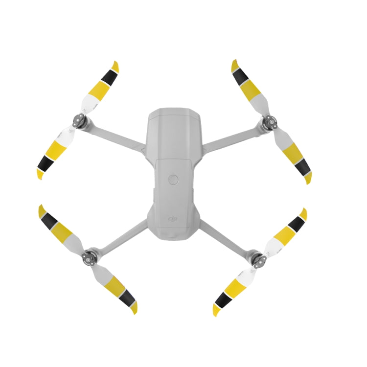 2 Pairs Sunnylife 7238F-3C For DJI Mavic Air 2 Double-sided Three-color Low Noise Quick-release Propellers(Black Yellow White) - HoMEdemic™ 