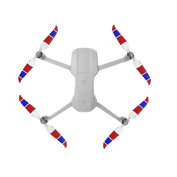 2 Pairs Sunnylife 7238F-3C For DJI Mavic Air 2 Double-sided Three-color Low Noise Quick-release Propellers(Red Blue White) - HoMEdemic™ 