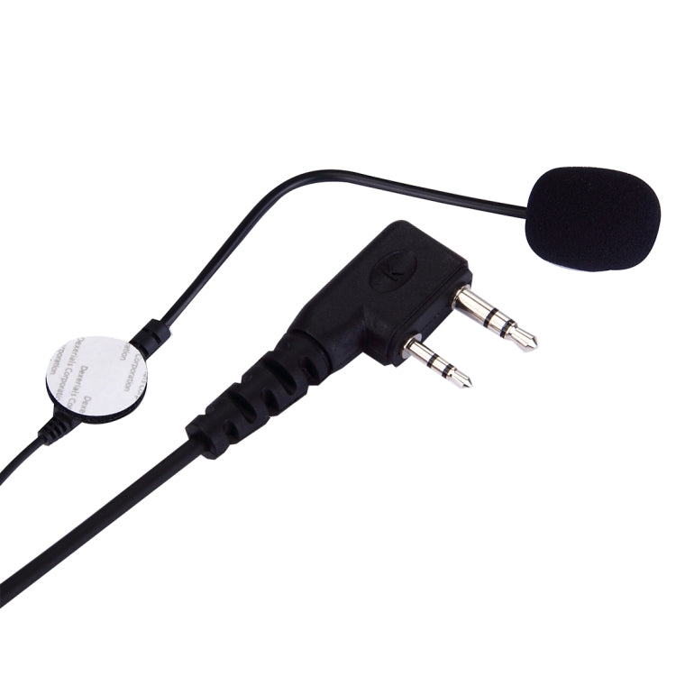 2 Pin PTT Adjustable Volume Motorcycle Helmet Headset Microphone for BAOFENG Radio Walkie Talkie - HoMEdemic™ 