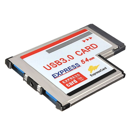 2 Ports USB 3.0 5Gbps PCI 54mm Slot Express Card for Laptop / Notebook, 54mm - HoMEdemic™ 