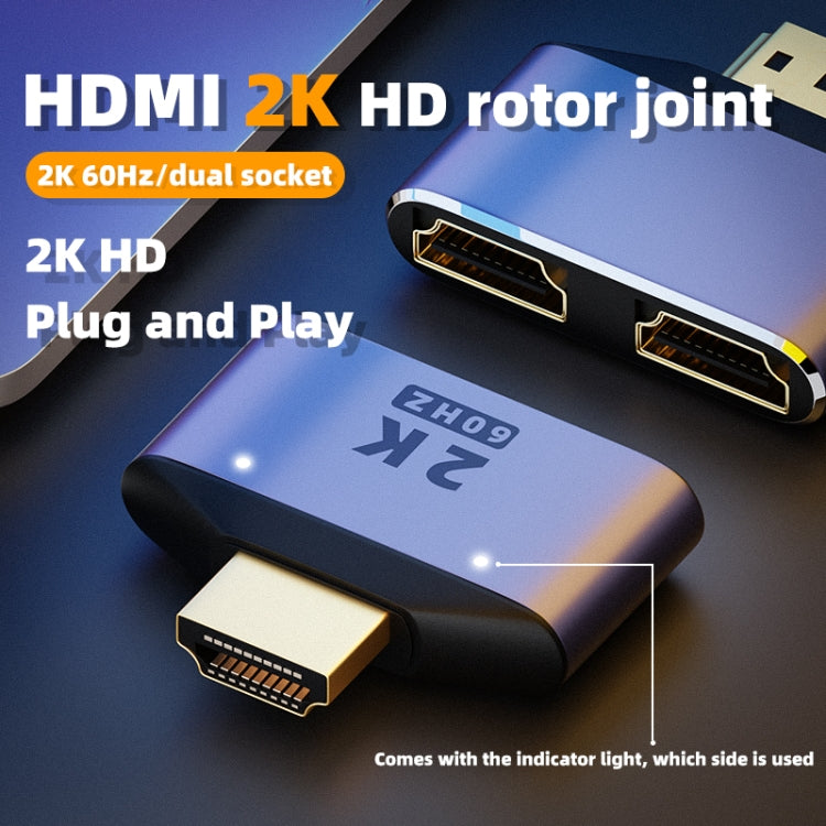 2 in 1 2K 60Hz HDMI Adapter with Indicator Lights - HoMEdemic™ 