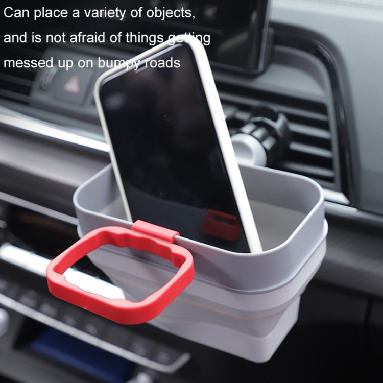2 in 1 Car Fries Sauce Rack Air Vent Storage Box(Gray White) - HoMEdemic™ 