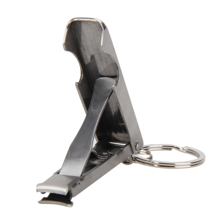 2 in 1 EDC Pocket Tool Outdoor Bottle Opener Toe Nail Clippers Cutter Key Chain Nail File Key Ring - HoMEdemic™ 