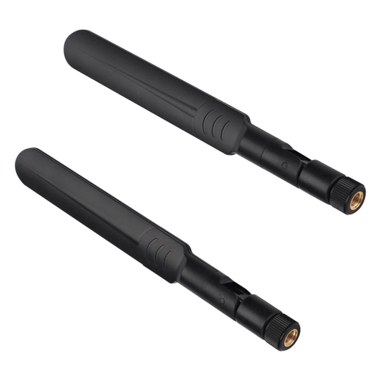 2 x 6dBi 2.4GHz 5GHz Dual Band WiFi RP-SMA Male Antenna + 2 x 35CM RP-SMA IPEX MHF4 Pigtail Cable for M.2 NGFF WiFi WLAN Card (Black) - HoMEdemic™ 