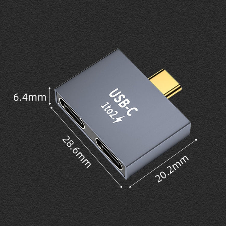 2 x Type-C Female to Type-C Male Type-C Docking Station Computer Charging Data Port Power Adapter - HoMEdemic™ 