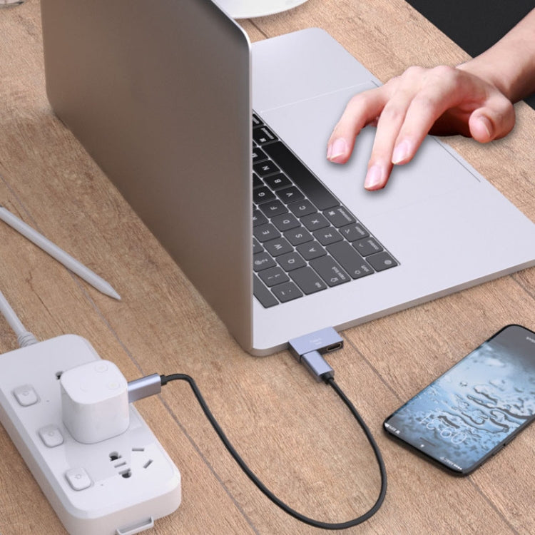 2 x Type-C Female to Type-C Male Type-C Docking Station Computer Charging Data Port Power Adapter - HoMEdemic™ 