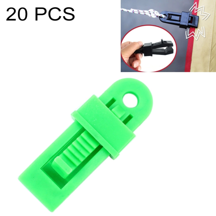 20 PCS Outdoor Tent Awnings Windproof Fixing Clip Multifunctional Wind Rope Buckle - HoMEdemic™ 