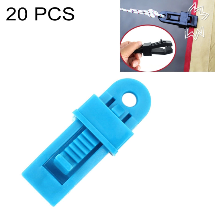 20 PCS Outdoor Tent Awnings Windproof Fixing Clip Multifunctional Wind Rope Buckle - HoMEdemic™ 