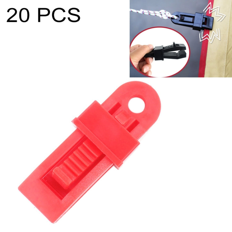 20 PCS Outdoor Tent Awnings Windproof Fixing Clip Multifunctional Wind Rope Buckle - HoMEdemic™ 