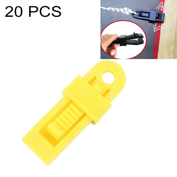 20 PCS Outdoor Tent Awnings Windproof Fixing Clip Multifunctional Wind Rope Buckle - HoMEdemic™ 