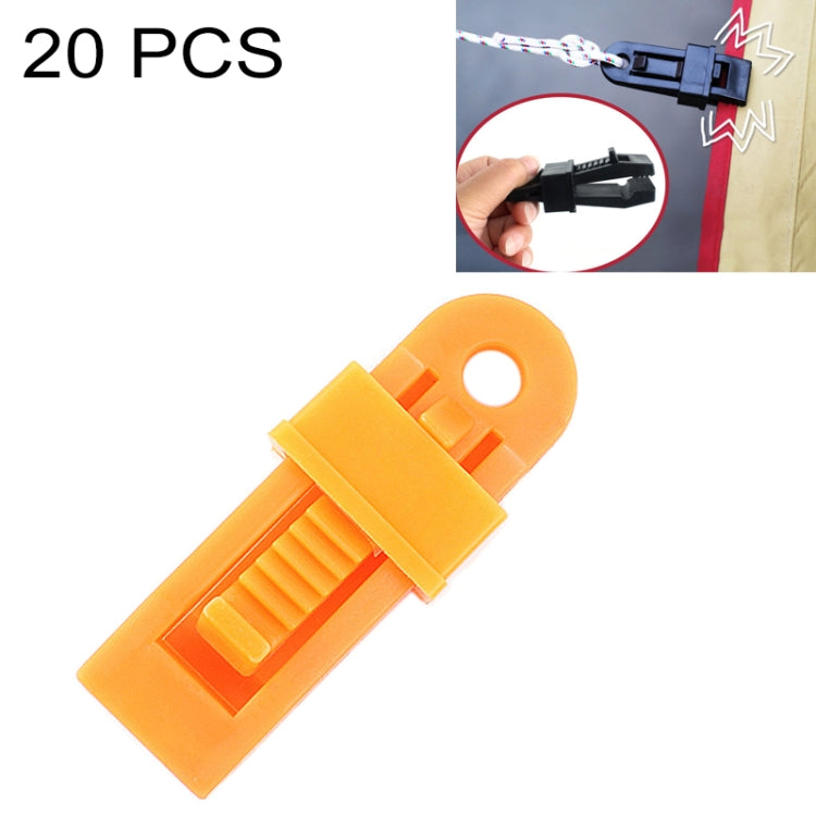 20 PCS Outdoor Tent Awnings Windproof Fixing Clip Multifunctional Wind Rope Buckle - HoMEdemic™ 