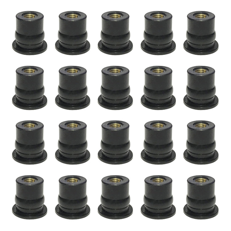 20 in 1 M6 Universal Motorcycle Windshield Brass Nuts, M6 - HoMEdemic™ 