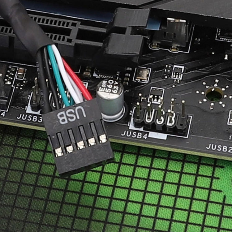 20cm Motherboard 9Pin USB2.0 Extension Cable 26AWG Double Shielded Cord - HoMEdemic™ 