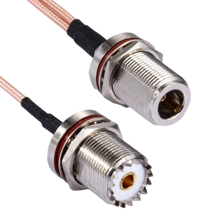 20cm N Female with Waterproof Ring to 2 x UHF Female with Waterproof Ring RG316 Cable, 20cm N Female to 2xUHF Female - HoMEdemic™ 