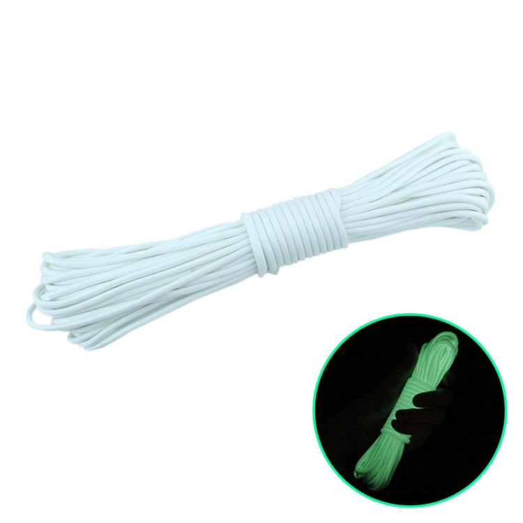 20m 9-Core Nylon+Polyester Full-light Outdoor Camping Tent Rescue Bundled Fluorescent Climbing Rope, 20m White, 20m Yellow, 20m Pink, 20m Green - HoMEdemic™ 