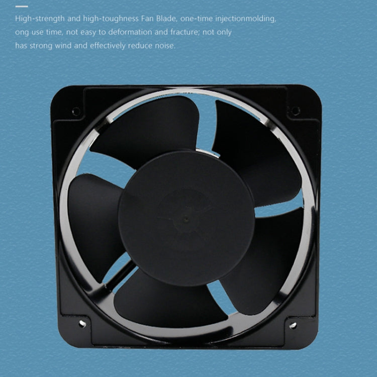 220V 38W 15cm Roller Chassis Electrical Cabinet Shaft Oil Bearing Fan - HoMEdemic™ 