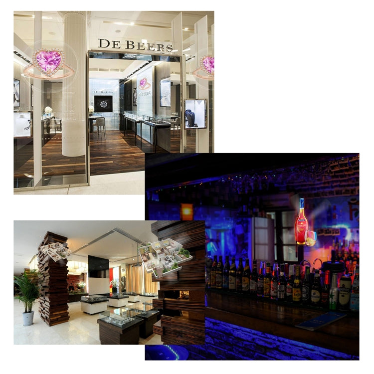224 LEDs Hologram Holographic Display Fan with Remote Control, Support 4GB Micro SD Card, AC 100-240V, 450 x 224 Pixels - HoMEdemic™ 