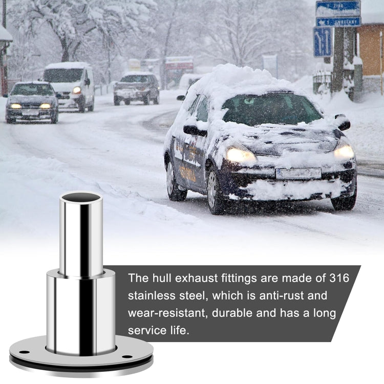 22mm Straight Marine Parking Heater Stainless Steel Vent - HoMEdemic™ 