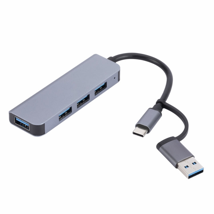 2301 4 in 1 USB+USB-C/Type-C to USB Multi-function Docking Station HUB Adapter - HoMEdemic™ 