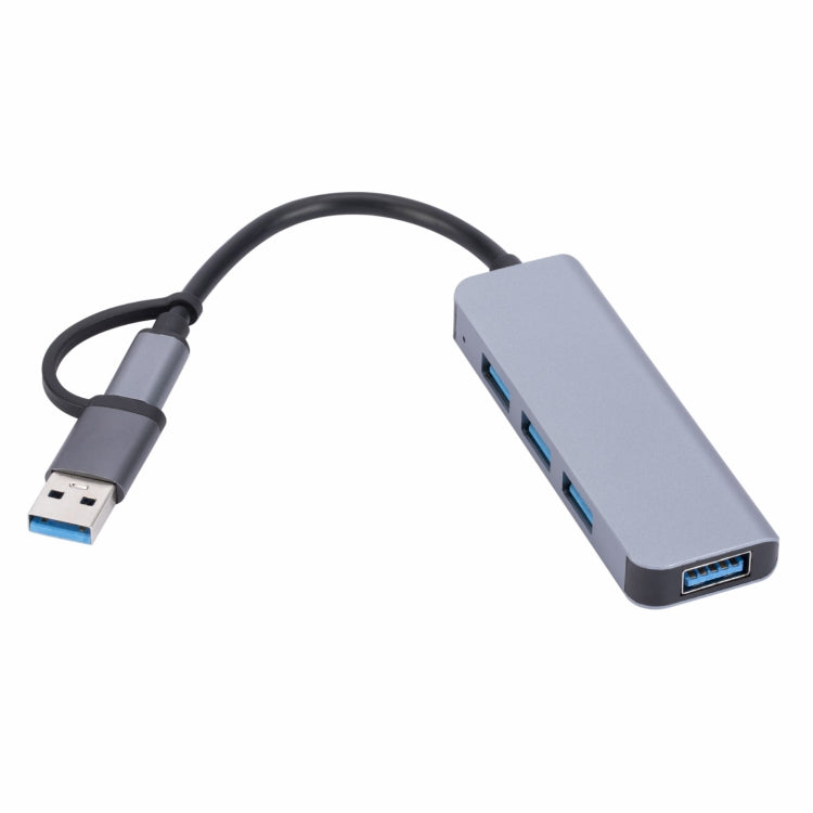 2301 4 in 1 USB+USB-C/Type-C to USB Multi-function Docking Station HUB Adapter - HoMEdemic™ 