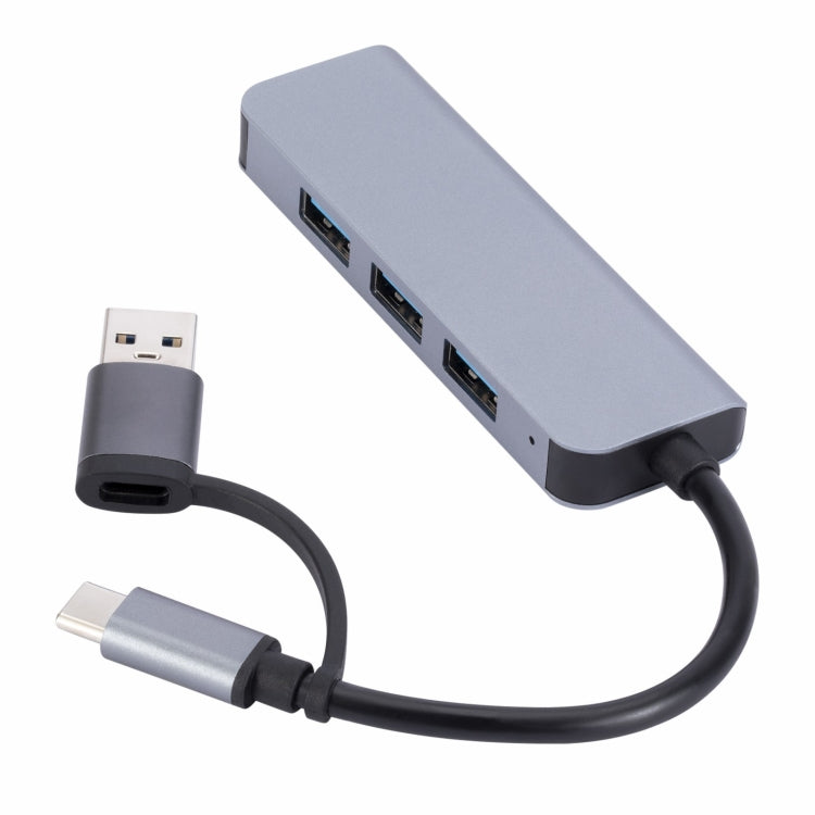 2301 4 in 1 USB+USB-C/Type-C to USB Multi-function Docking Station HUB Adapter - HoMEdemic™ 