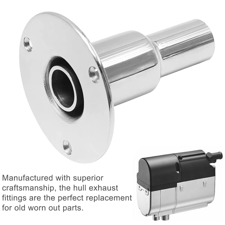 24mm Straight Marine Parking Heater Stainless Steel Vent - HoMEdemic™ 
