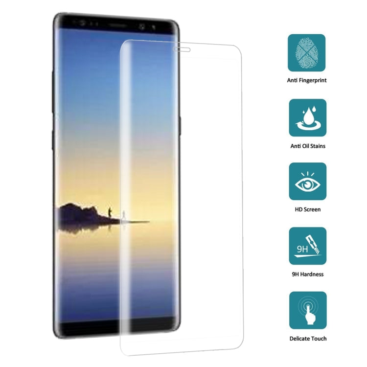 25 PCS For Galaxy Note 8 0.3mm 9H Surface Hardness 3D Curved Silk-screen Full Screen Tempered Glass Screen Protector - HoMEdemic™ 